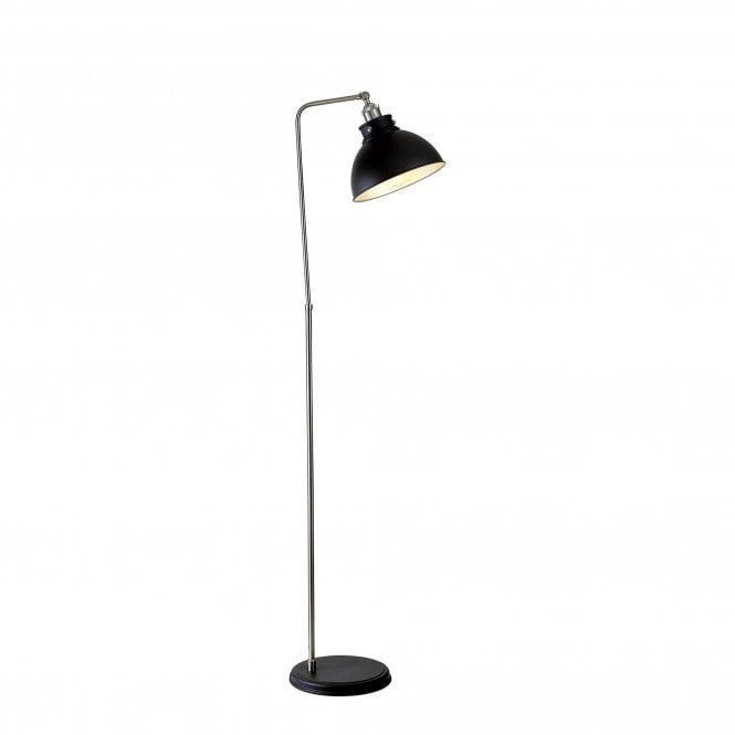 GIOVANNI Adjustable Floor Lamp | 1 x E27 | Graphite and Satin Nickel and Silver