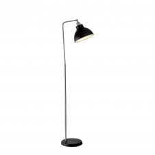 GIOVANNI Adjustable Floor Lamp | 1 x E27 | Graphite and Satin Nickel and Silver