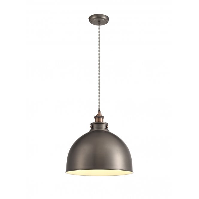 GIOVANNI Large Ceiling Pendant Antique Silver and Copper