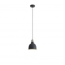 GIOVANNI Small Pendant | 1 x E27 | Graphite and Satin Nickel and Silver