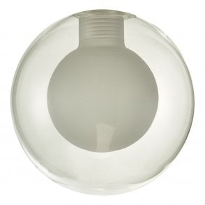 GL4 Opal Inner and Clear Glass Globe Shade