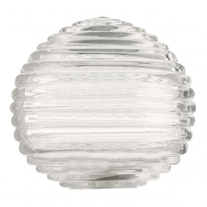 GL8 Ribbed Glass Globe Shade