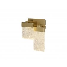 Modern crystal and gold wall light LED