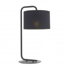 GLORY Table Lamp in Black with Black Shade