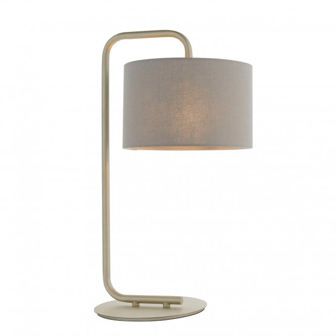 GLORY Table Lamp in Champagne with Grey Shade