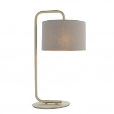 GLORY Table Lamp in Champagne with Grey Shade