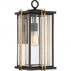 GOLDENROD large outdoor wall lantern in western bronze finish