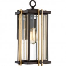 GOLDENROD medium outdoor wall lantern in western bronze finish