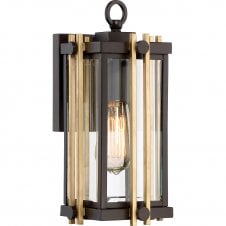 GOLDENROD small outdoor wall lantern in western bronze finish