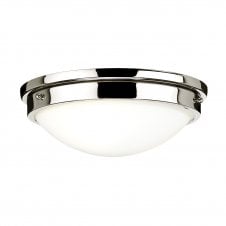 polished nickel flush ceiling light