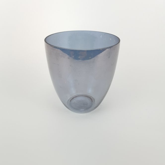 Grey Glass Lustre Tealight Holder