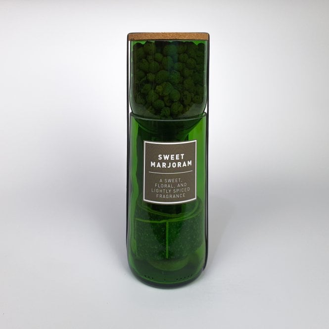 Grow Your Own Sweet Marjoram | Recycled Wine Bottle | Sustainable