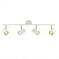 GULL 4 Light Spotlight Bar in White and Gold