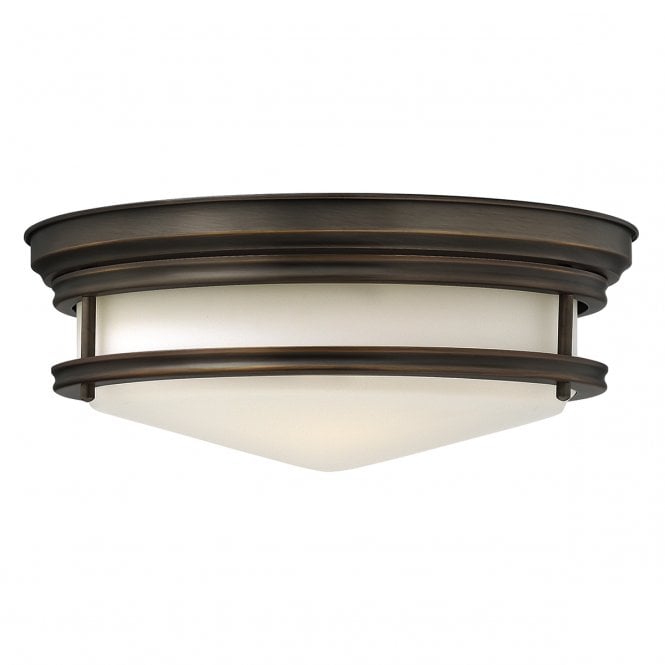 HADLEY retro style flush fitting low ceiling light (oil rubbed bronze)