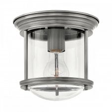 Flush Chrome Ceiling Light
