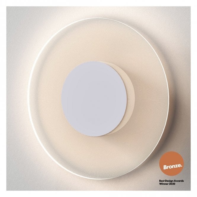 HALFTONE Wall Light | 60cm | Matt White | Award Winning