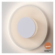 HALFTONE Wall Light 60cm finished in matt white Matt White