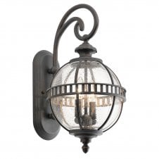 HALLERON 2lt Victorian style exterior wall lantern (small)