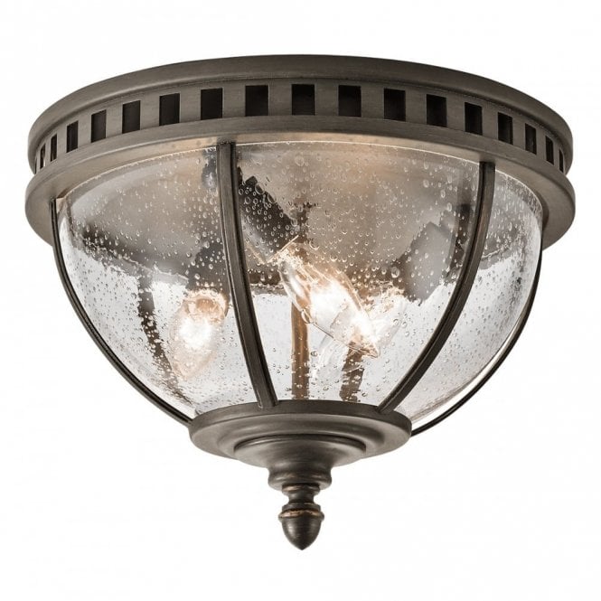HALLERON flush fit exterior porch lantern