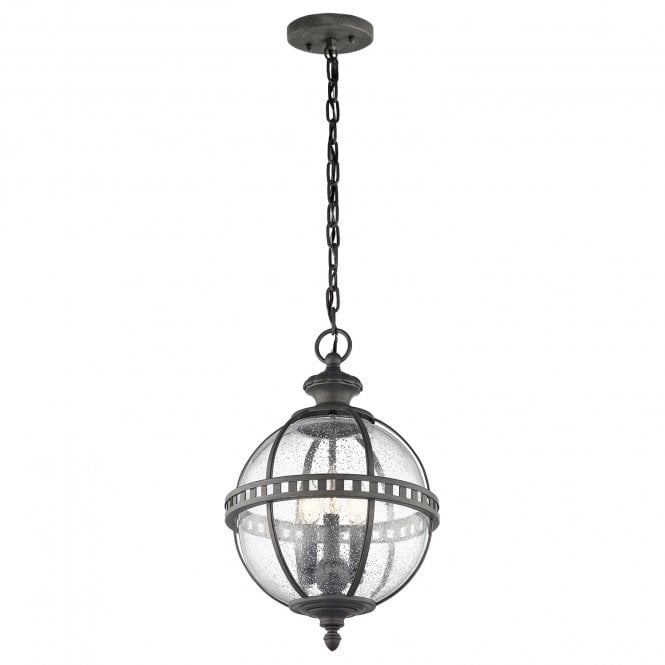 HALLERON Victorian style outdoor globe hanging lantern