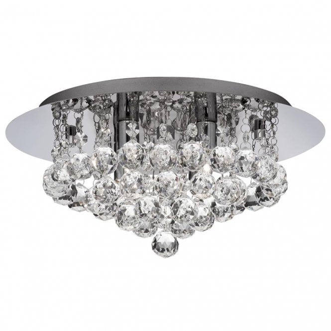 Hanna Flush Crystal Ceiling Light