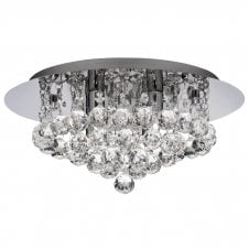 Hanna Flush Crystal Ceiling Light