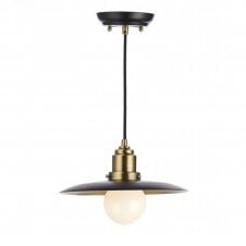 HANNOVER rustic black & antique brass ceiling pendant
