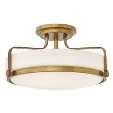 3 Light Medium Semi Flush Fitting Heritage Bronze 