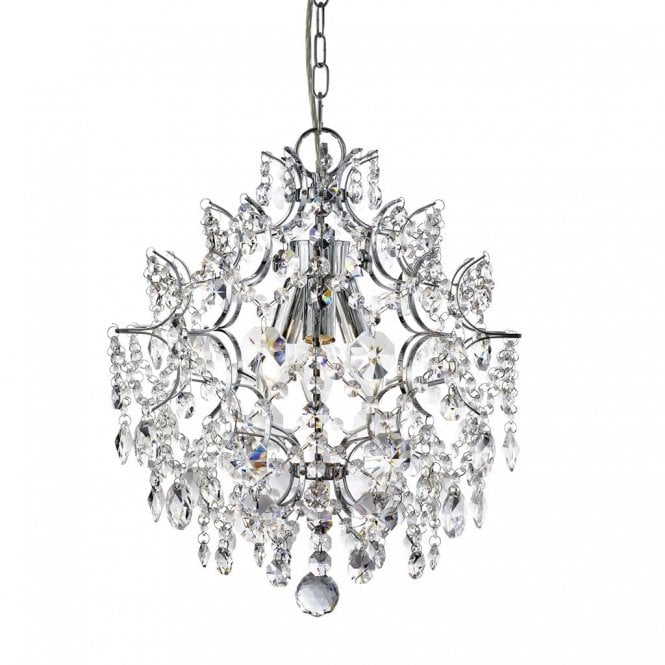 HARRIETTA - 3 Light Chandelier With Crystal Detailing