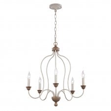 rustic 5 light wooden chandelier