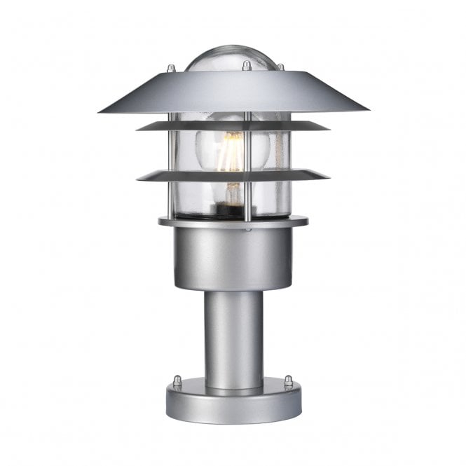 HELSINGOR Pedestal Lantern Silver