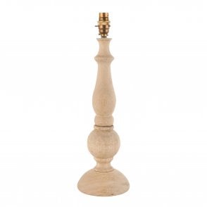 Hidcote Natural Wood Table Lamp (Base Only)