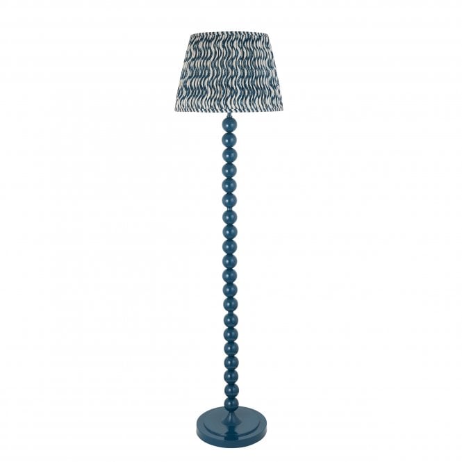 Higgledy Floor Lamp with Ripple Shade in Marlin Blue