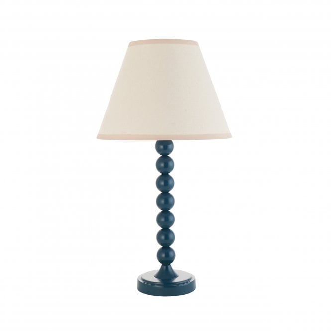 Higgledy Marlin Blue Table Lamp with Ivy Shade in Vintage White