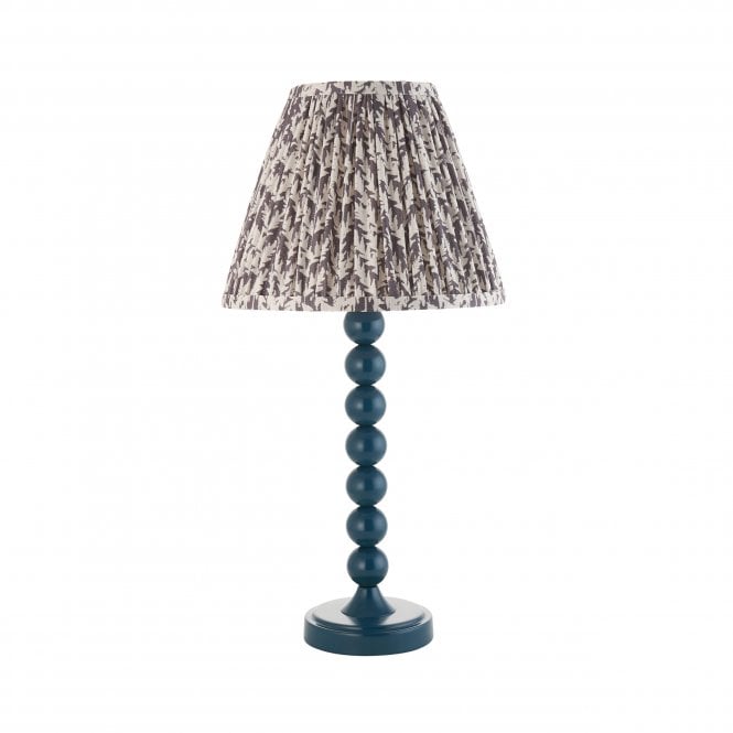 Higgledy Marlin Blue Table Lamp with Leaf Shade in Pearl Grey