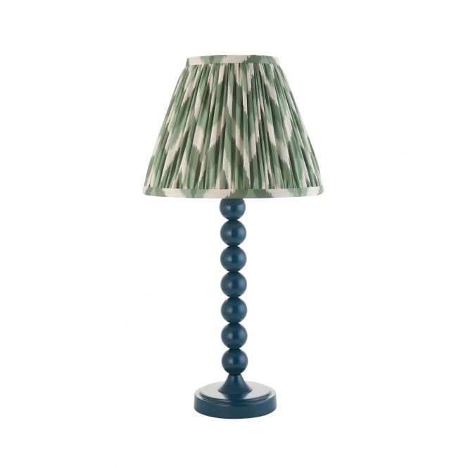 Higgledy Marlin Blue Table Lamp with Zigzag Shade in Cotswold Green