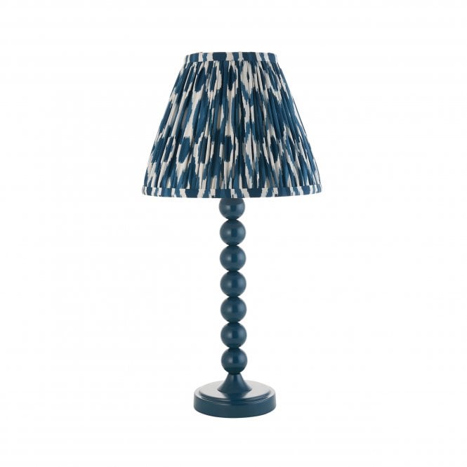 Higgledy Table Lamp with Ikat Shade in Marlin Blue