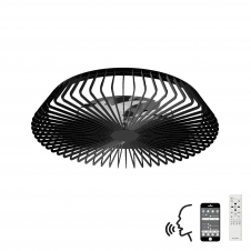 Modern ceiling fan light in black