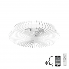 Modern ceiling fan light in white