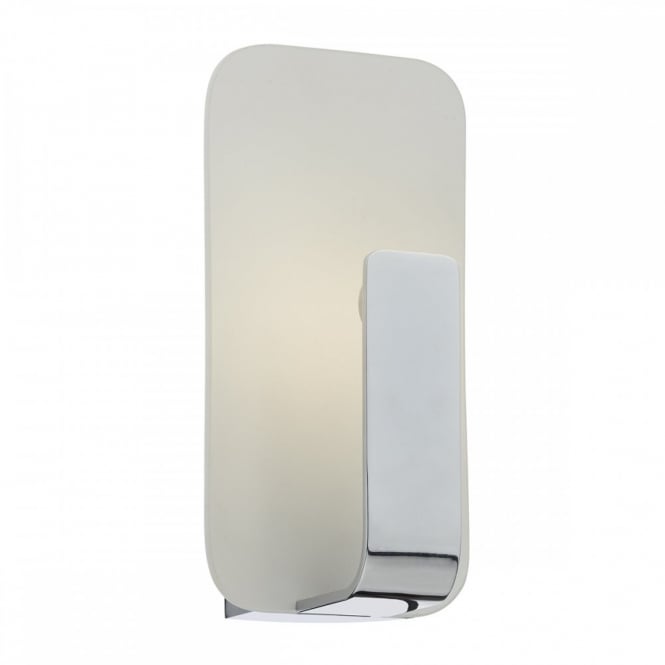 HOCK modern polished chrome and glass LED wall light