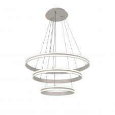 HOOPLA Ultra Modern LED Pendant Light in Matt White with 3 year warranty