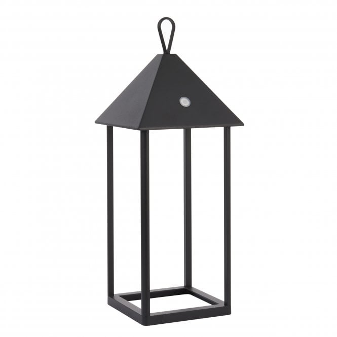 HOOT Large Solar Powered Table Lamp | Black