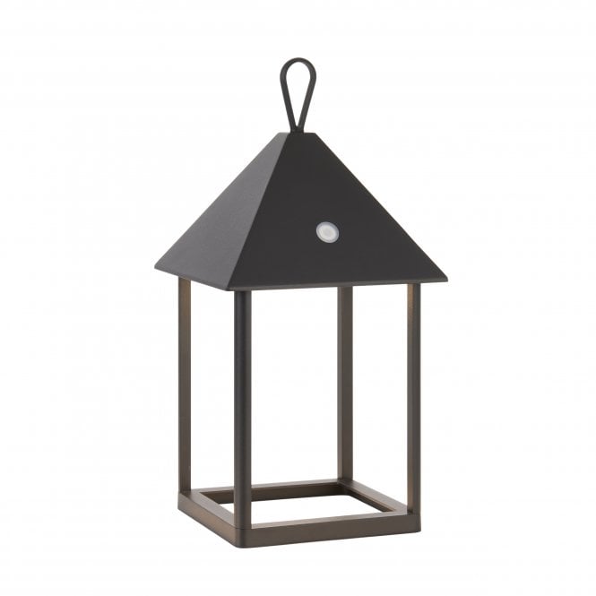 HOOT Solar Powered | Medium Table Lamp | Black