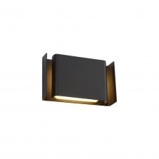 HOVER Modern Outside Wall Light 2 Light 6W LED, IP54, Anthracite with 3 year warranty
