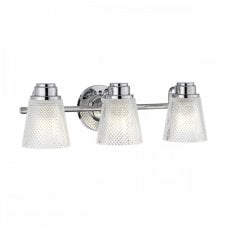3 light bathroom wall light chrome