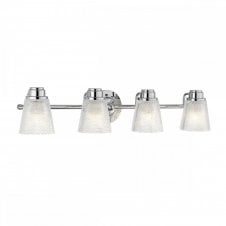 4 light bathroom wall light chrome