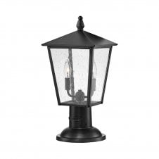 Outdoor 2 Light Medium Pedestal Lantern