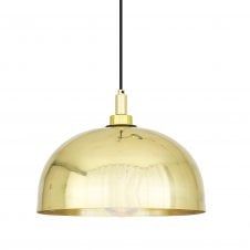 HYDRA polished brass dome bathroom ceiling pendant