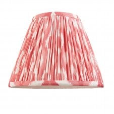 coral pink ikat pattern tapered shade