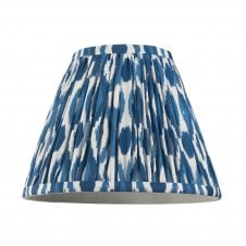 blue ikat pattern tapered shade